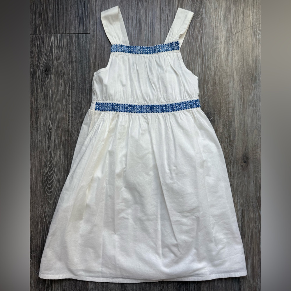 Tea Collection White and Blue Sundress